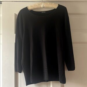 Gerry Weber embellished fine-knit 3/4 sleeve sweater